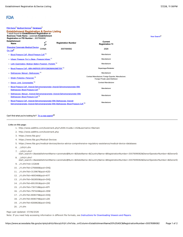 FDA Registration